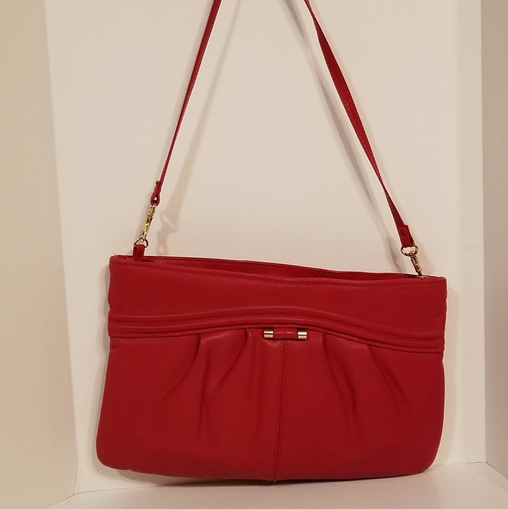 Vintage Valerie Stevens Red Crossbody Handbag